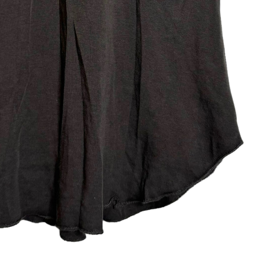 Chaser Racerback Tank Top Corset Front Curved Hem Faded Black Medium - Picture 12 of 16